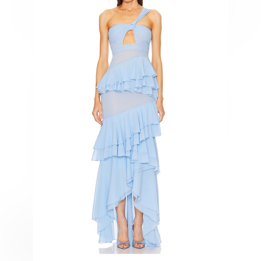 Michael Costello x Revolve Light Blue Gown